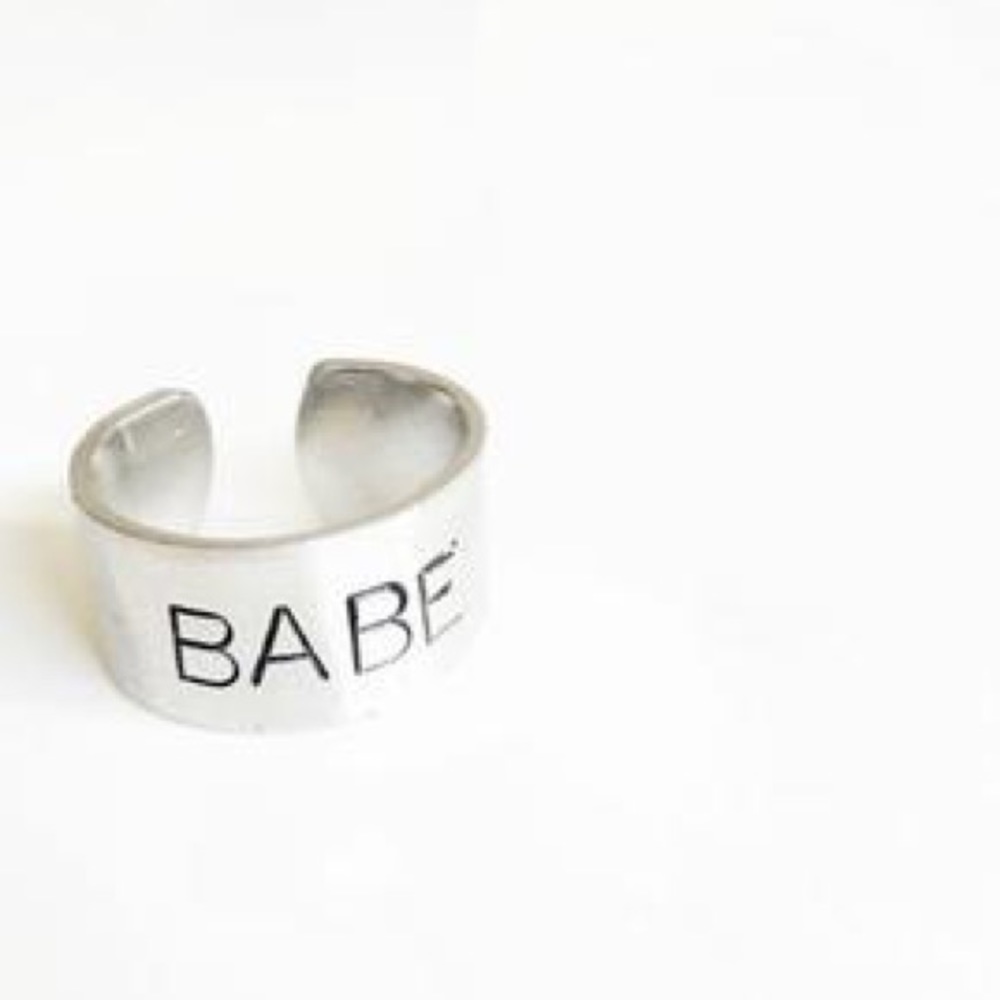 ✨BUNDLE 3/$20✨ GAGE HUNTLEY | Silver ‘BABE’ Ring